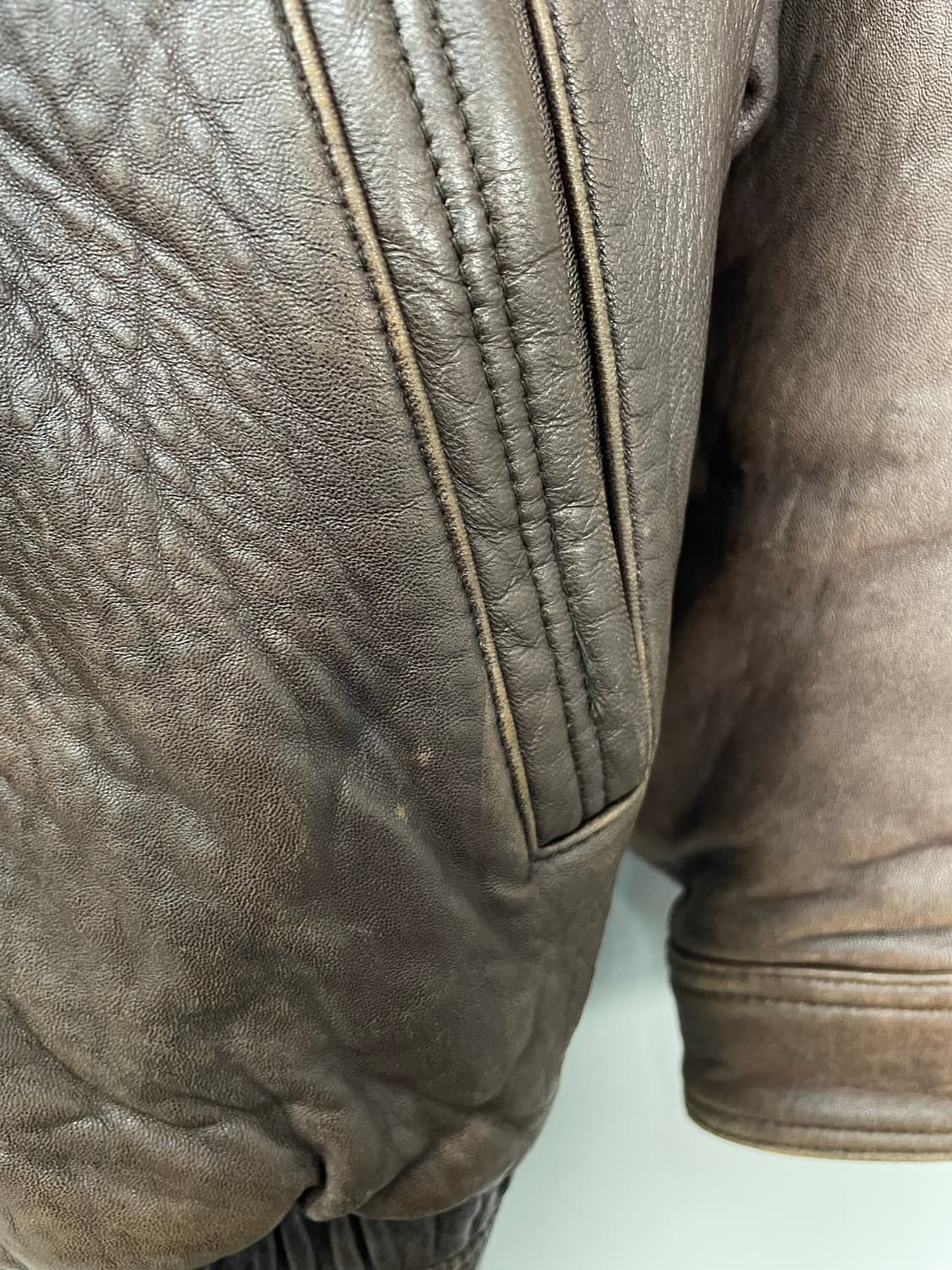 빈티지 덴폴 브라운 레더 자켓 H1094 상품이미지7