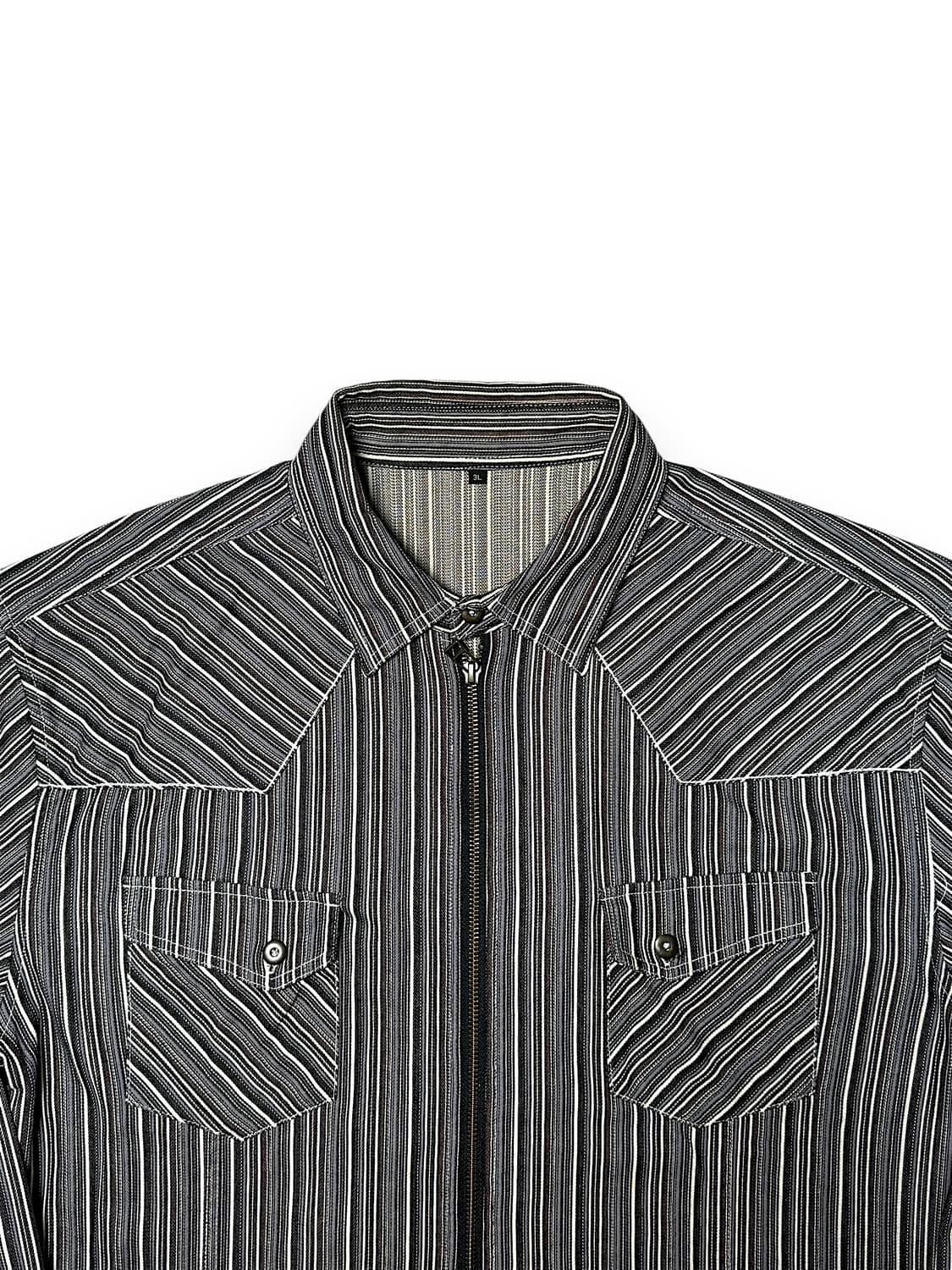 스트립  스트라이프 웨스턴 셔츠 자켓 상품이미지1