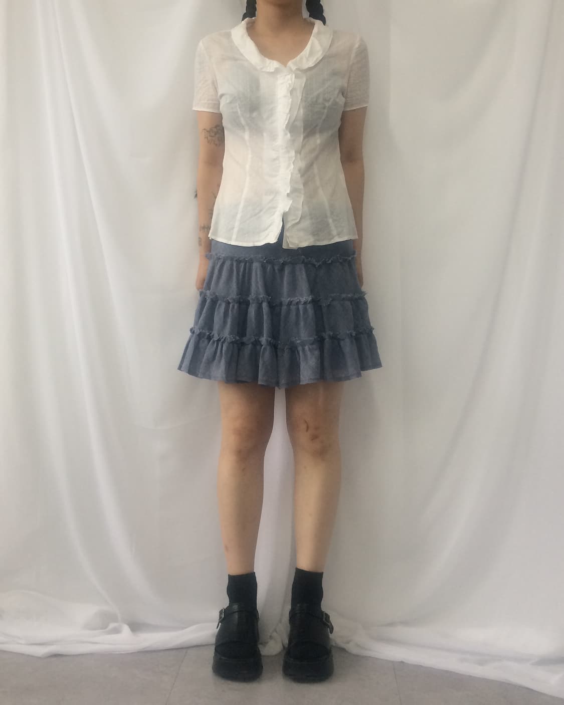 Layer mini skirt 상품이미지4