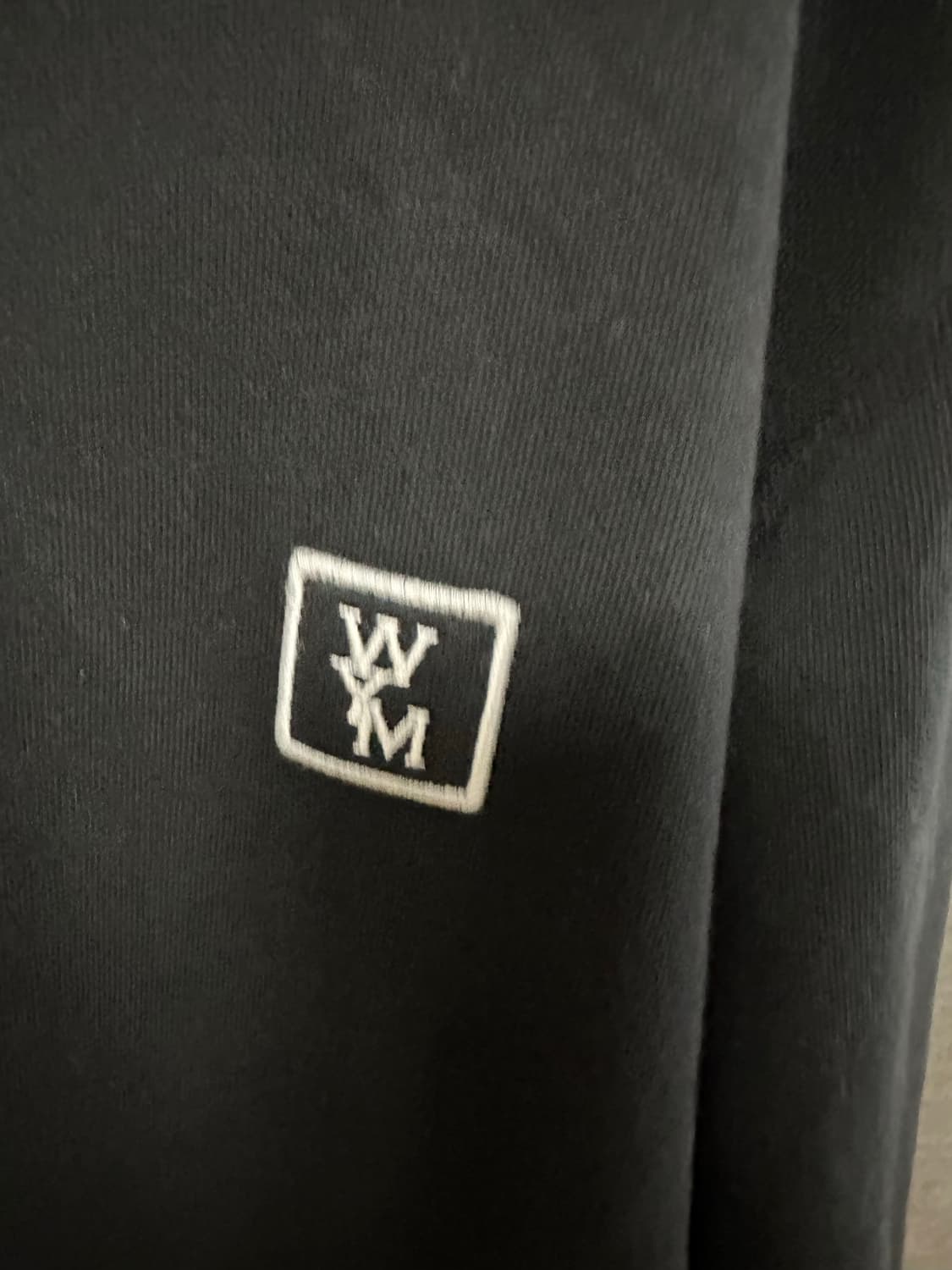 (46) 우영미 백로고 후드 블랙 상품이미지5