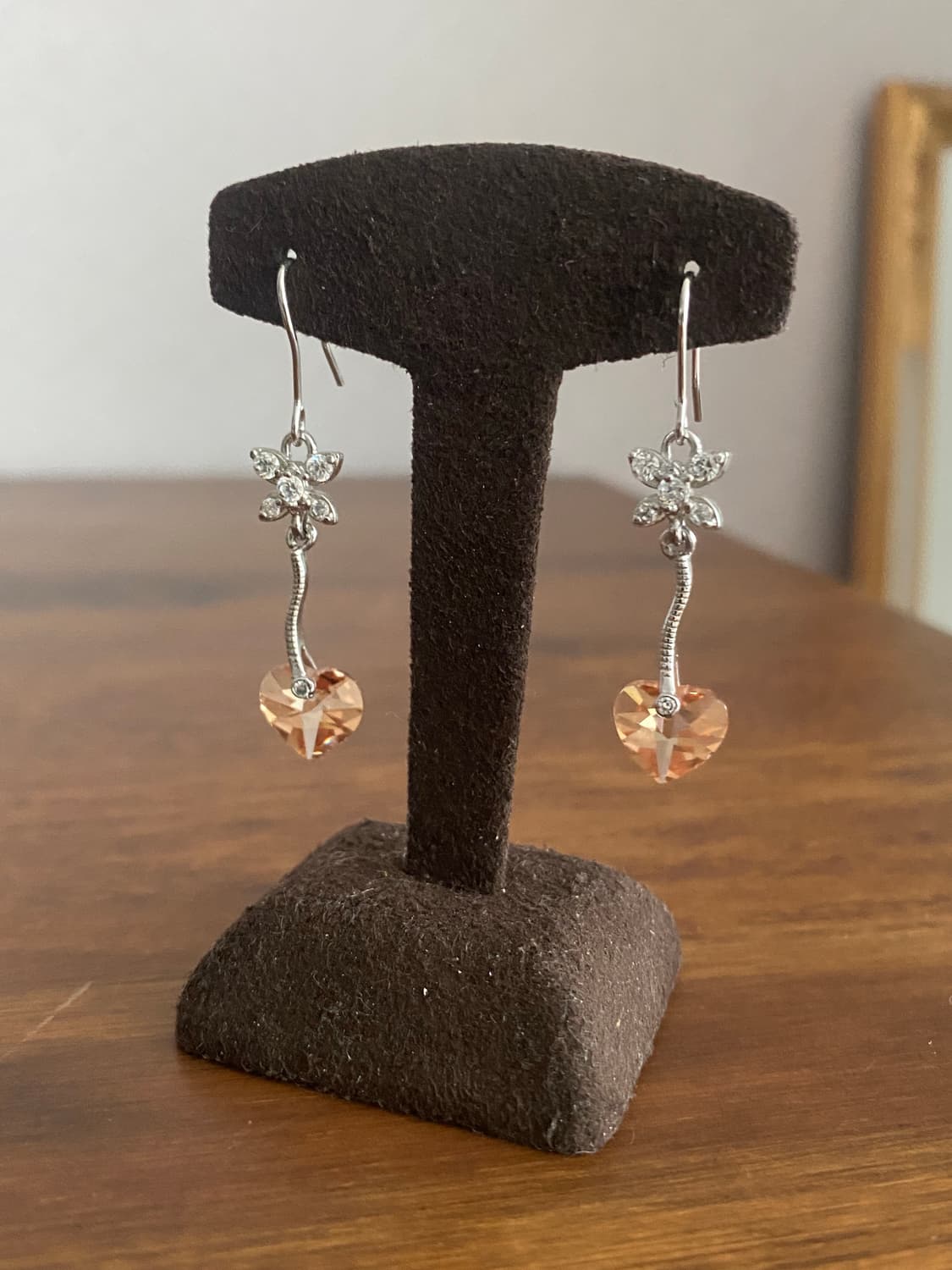 하트 큐빅 악세서리 후크 귀걸이 상품이미지4