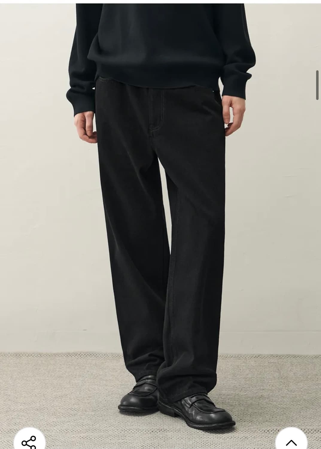 (L) [서강준PICK] 드로우핏 유주얼 세미 와이드 데님 팬츠 판매 상품이미지5