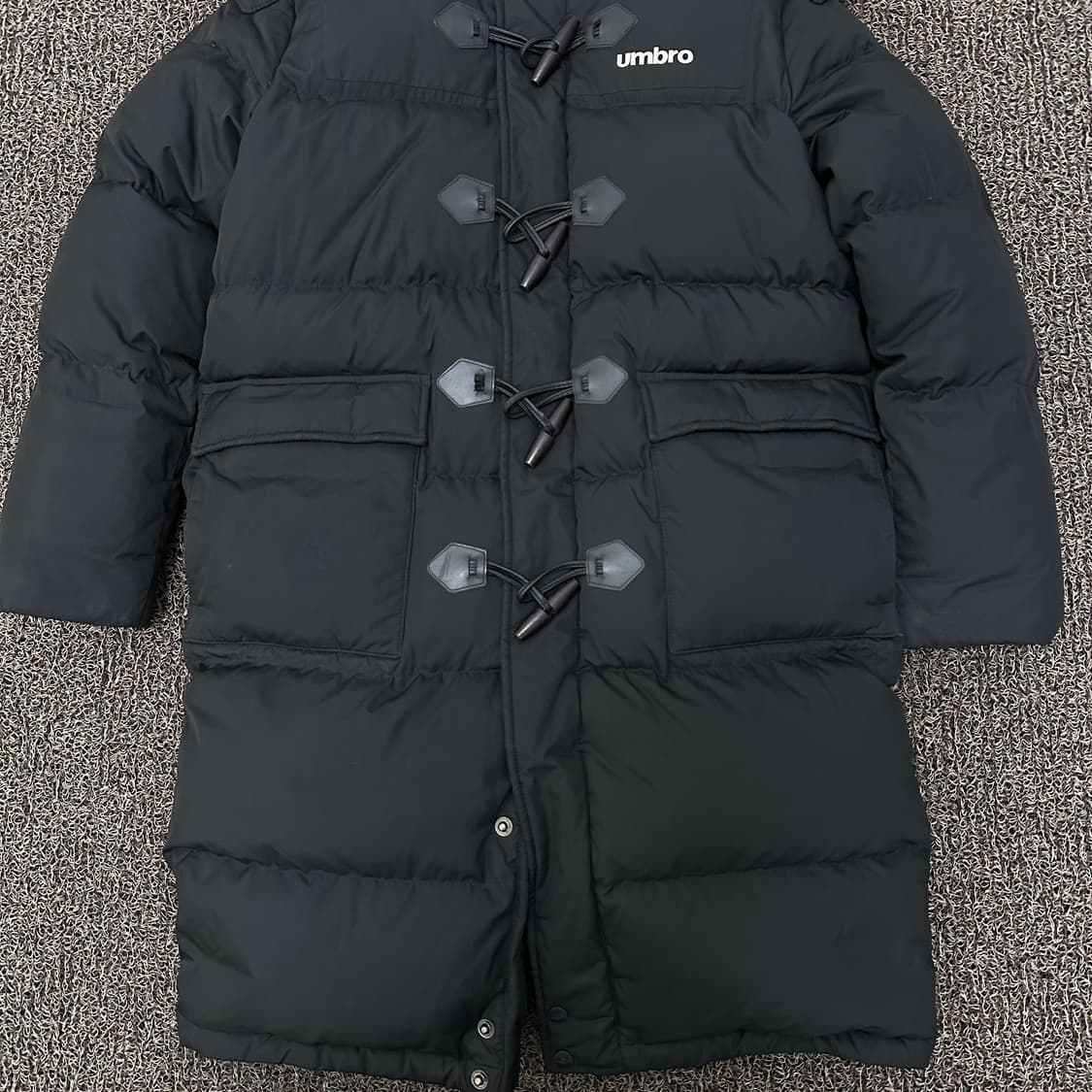 엄브로 구스다운 떡볶이 롱패딩 블랙 85(XS) 상품이미지3