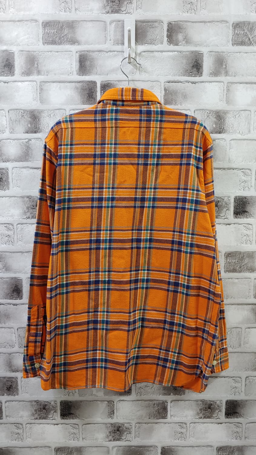 95 폴로 체크기모 오렌지 셔츠 748 상품이미지2