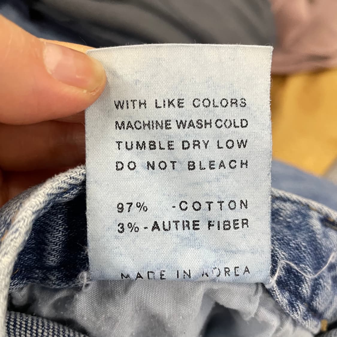 [S] 플라이모델 하이웨스트 부츠컷 워싱 데님팬츠 1209EB2 상품이미지4