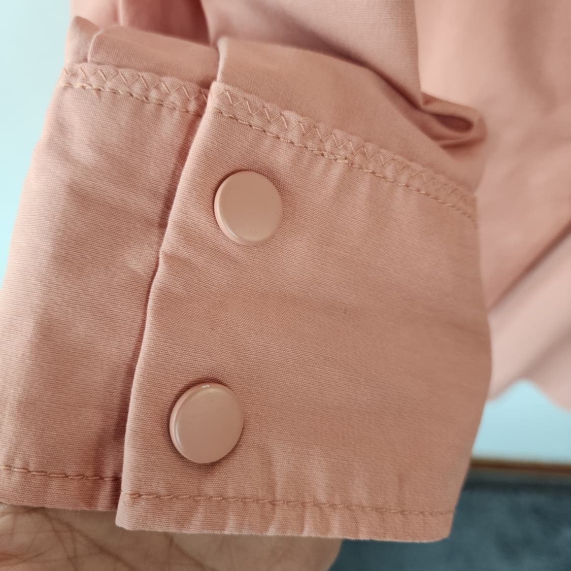 베네통 핑크색 롱 트렌치 코트 상품이미지3