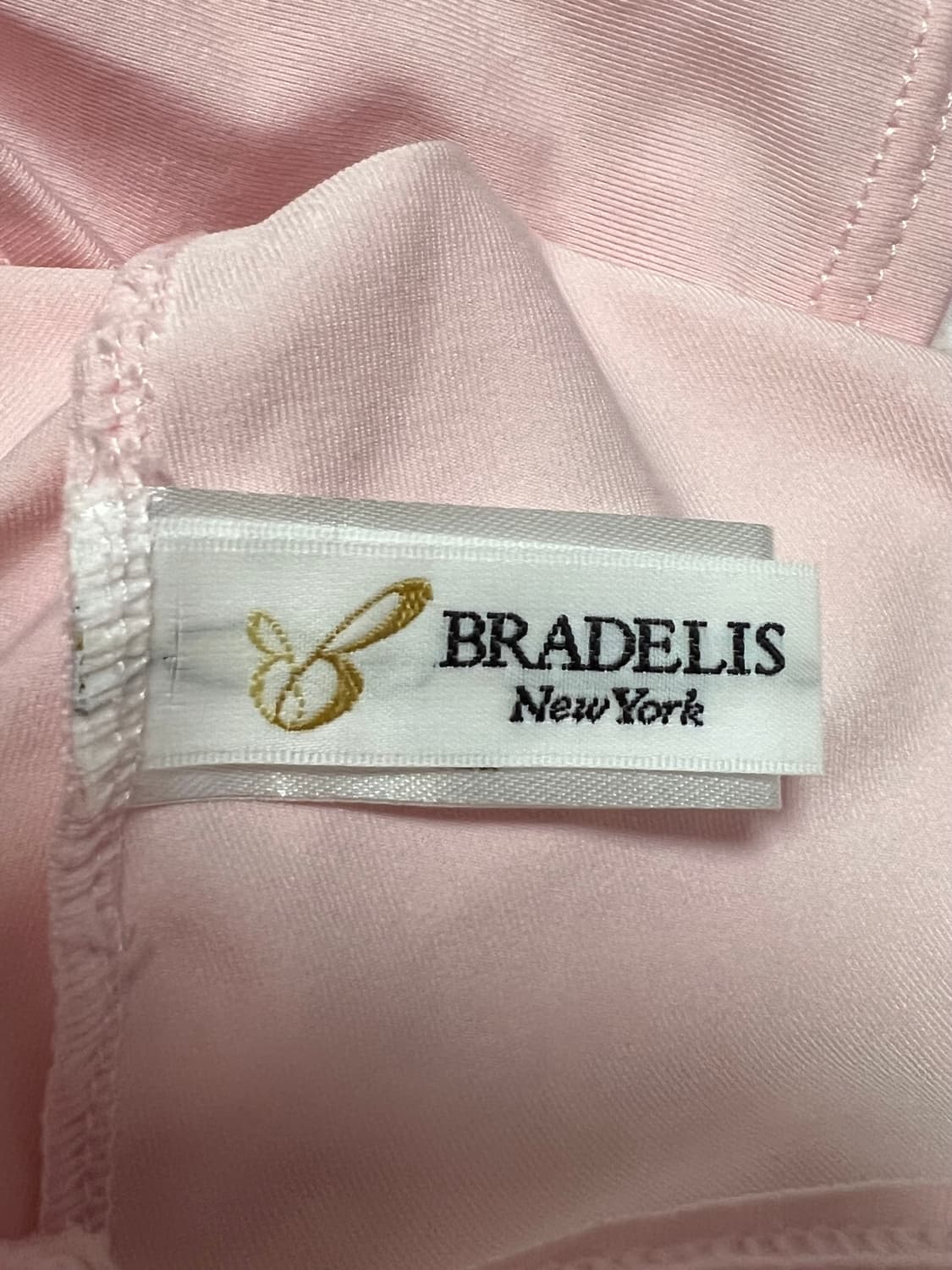 브라데리스 핑크 캐미솔 레이스 시스루 반팔 탑 상품이미지4