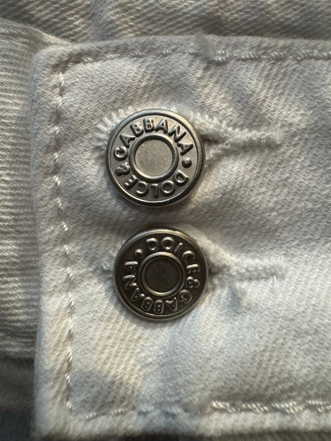 Dolce & Gabbana 돌체앤가바나 화이트 데님 미니스커트 상품이미지4