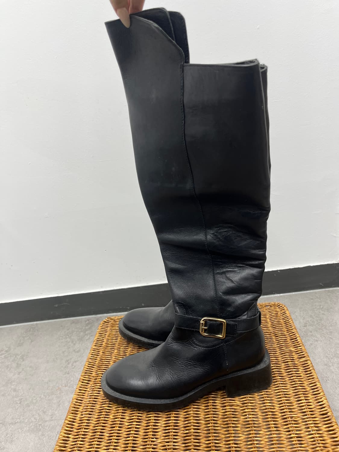 Zara 롱부츠 블랙 240 38 상품이미지2