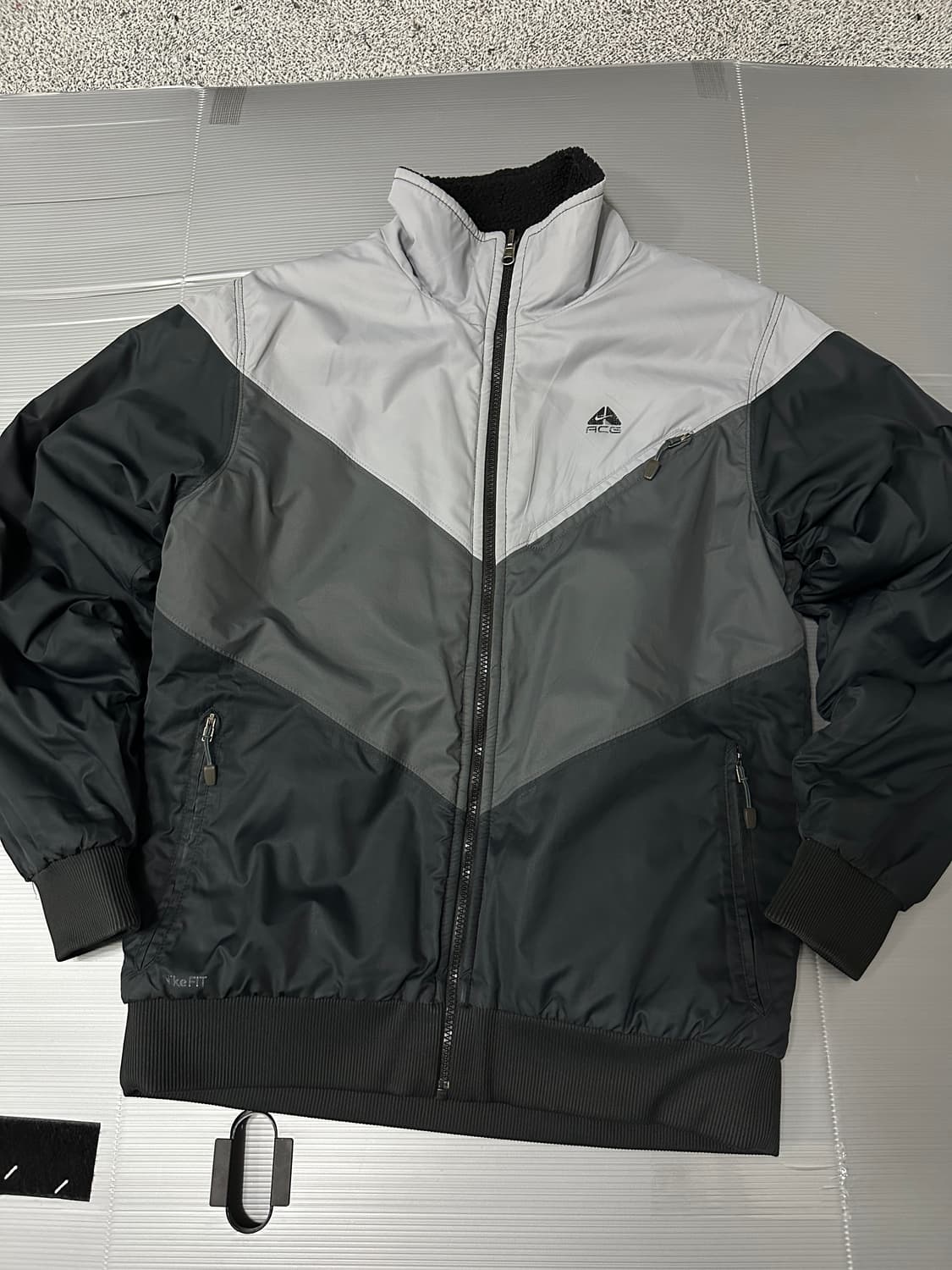 나이키 ACG 리버시블 후리스 자켓 블랙 그레이 95 상품이미지1