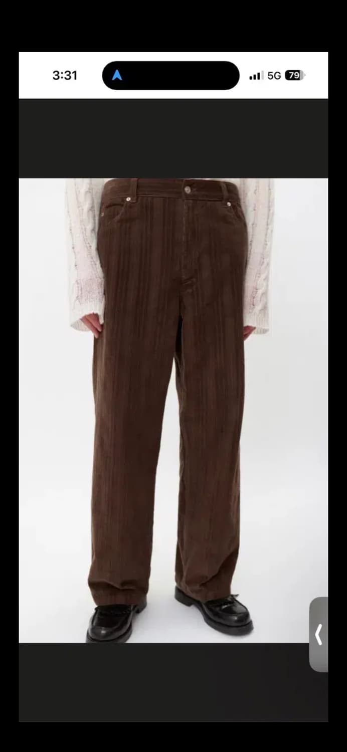 (48) 아워레가시 바스트컷 코듀로이 브라운 상품이미지2