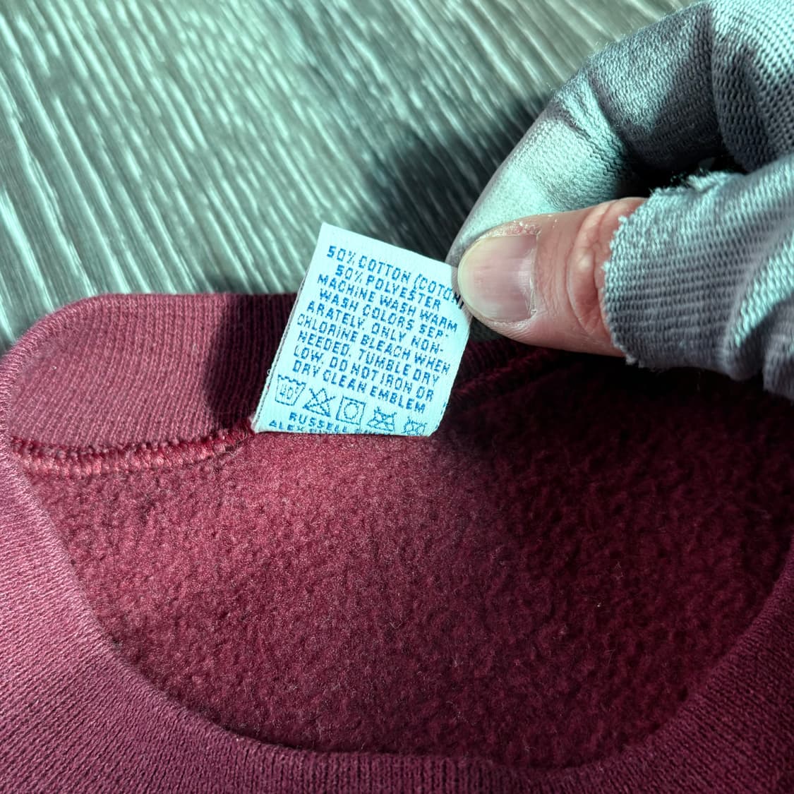 [L] USA 러셀 스웻셔츠 맨투맨 마룬 버건디 상품이미지4