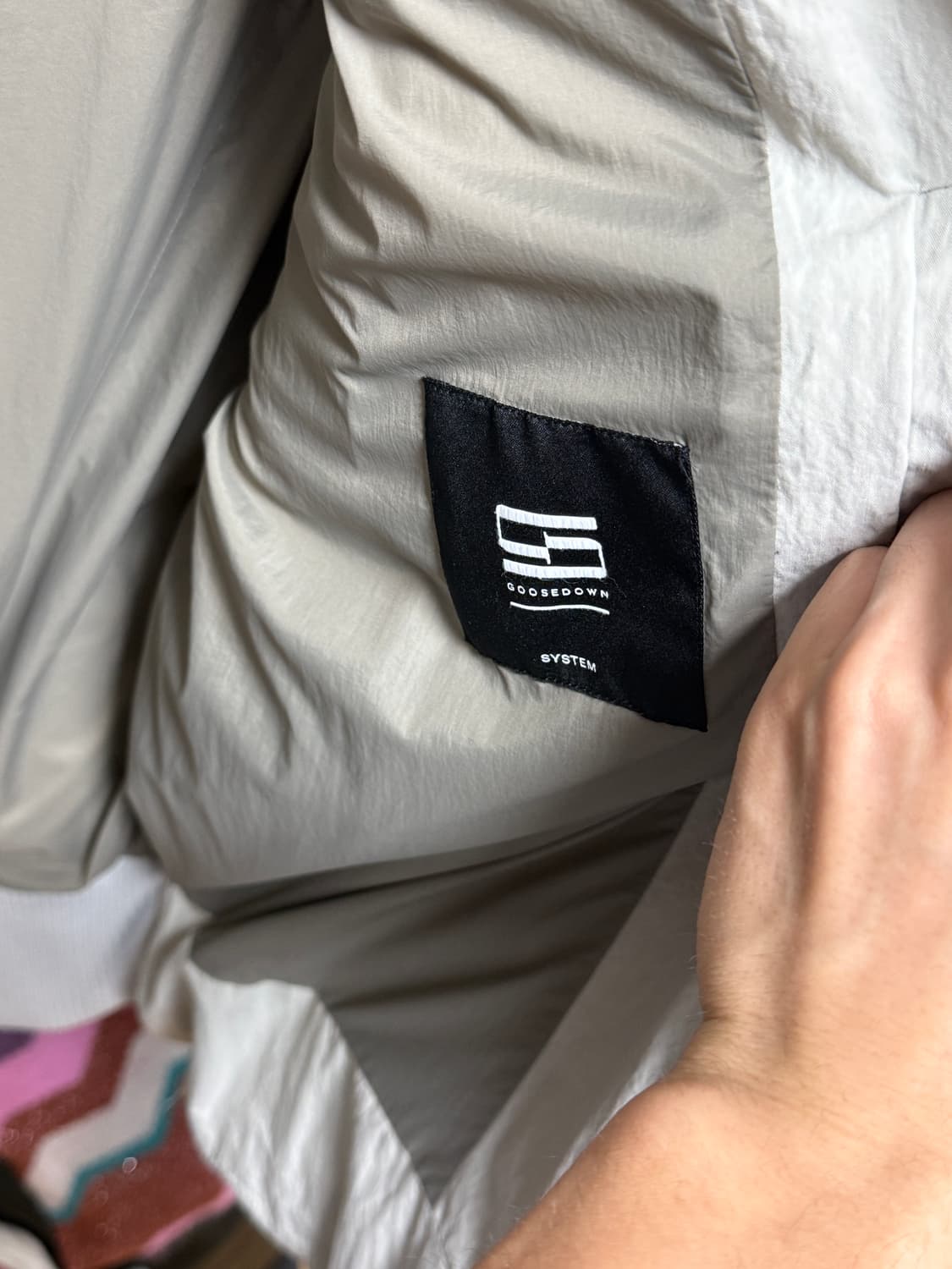 시스템 옴므 21 언발란스 구스다운 패딩 105사이즈 상품이미지3