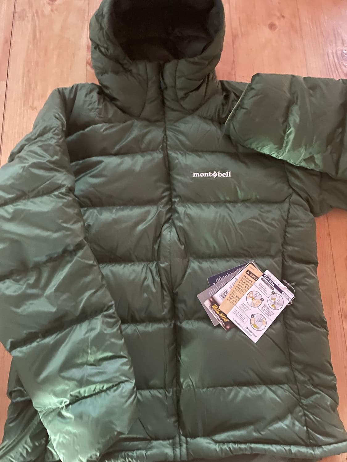 새상품) 택 O 몽벨 라이트 알파인 다크 그린 L 상품이미지3