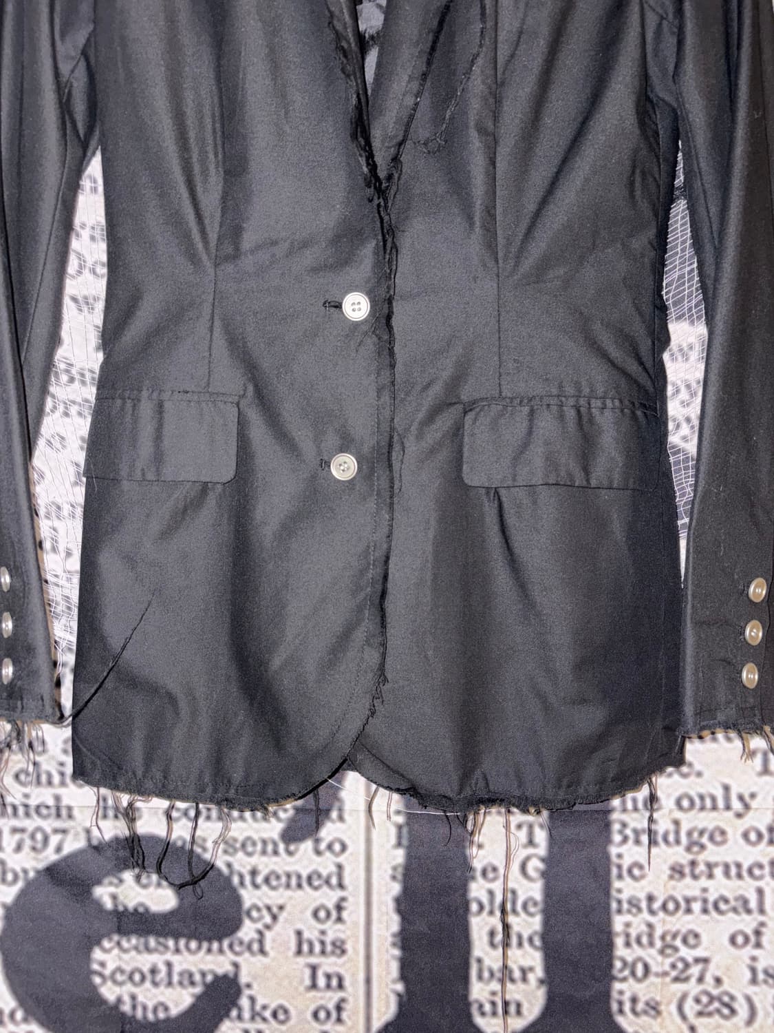 Glad news skull print detail jacket 상품이미지3