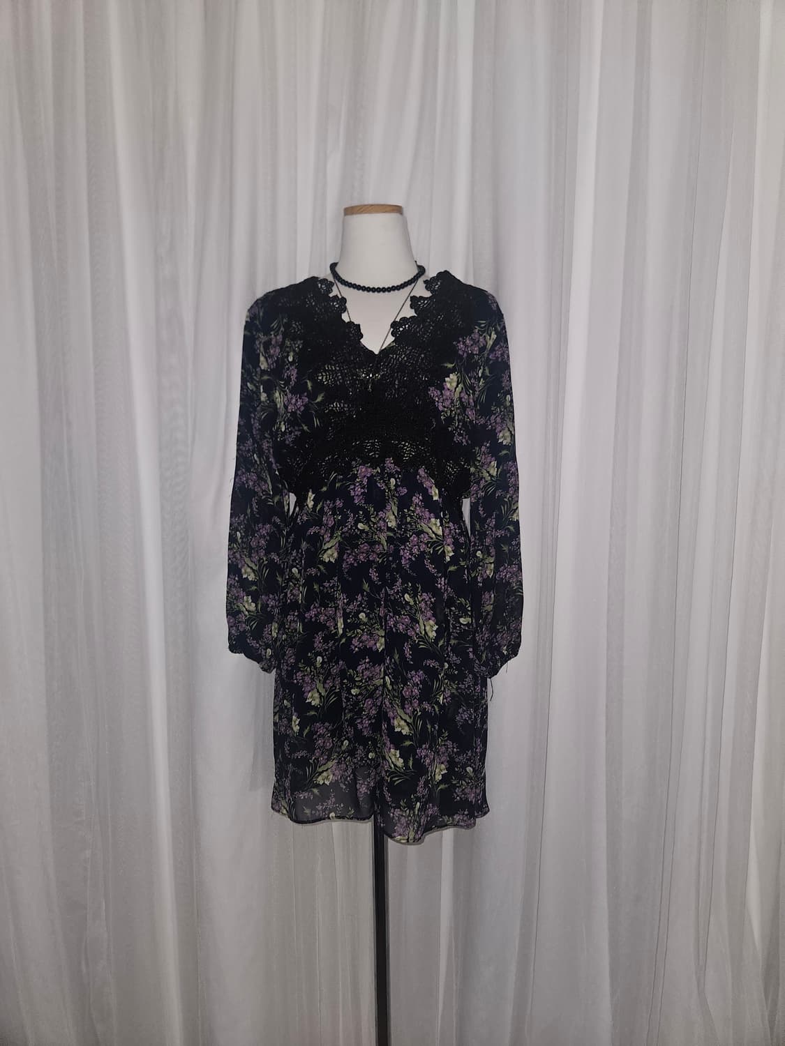 check your age 라일락 그레이프 원피스 상품이미지1