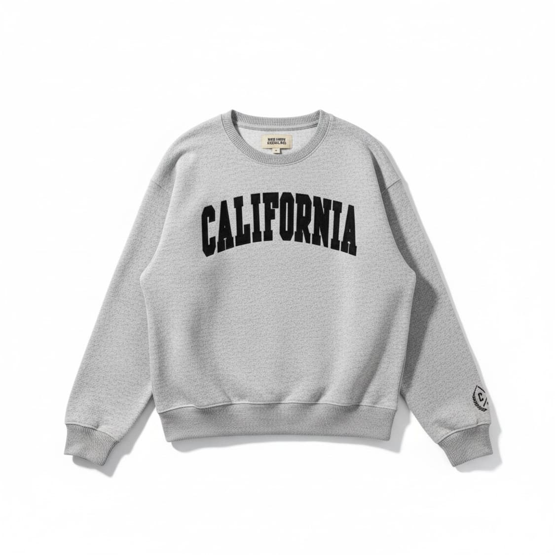 캘리포니아 프린팅 맨투맨 티셔츠 회색 XL 상품이미지1