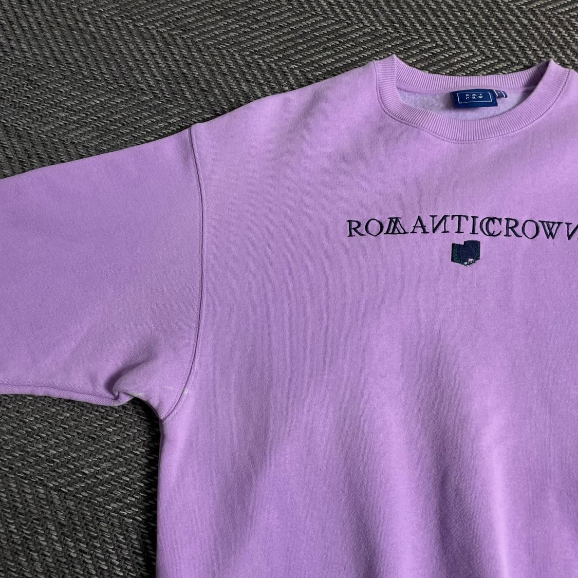 로맨틱크라운 스펠로고 박시핏 스웨트 셔츠 맨투맨 퍼플o 5068 상품이미지2