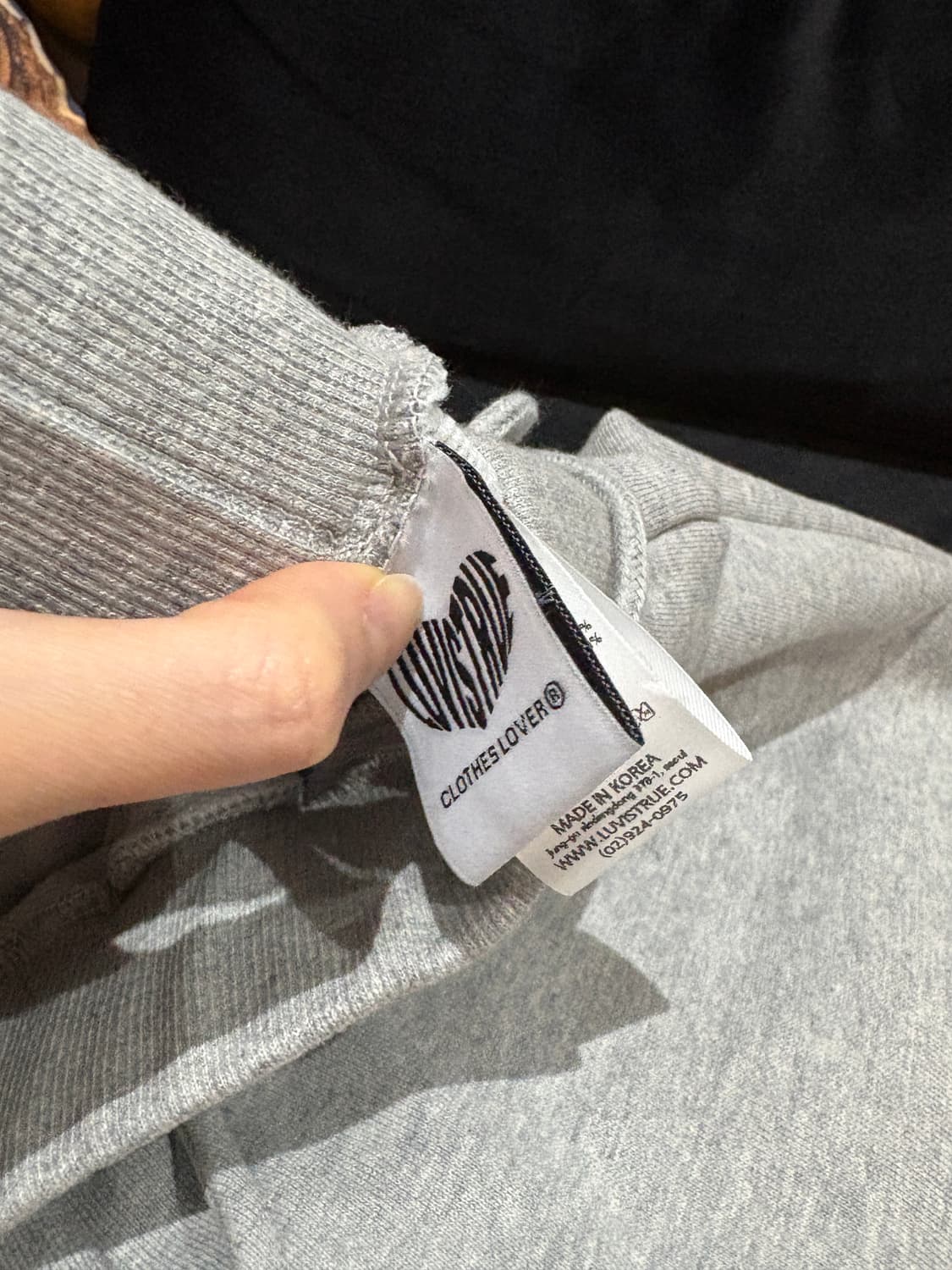 러브이즈트루 UNICORN 트레이닝 세트 그레이 상품이미지7