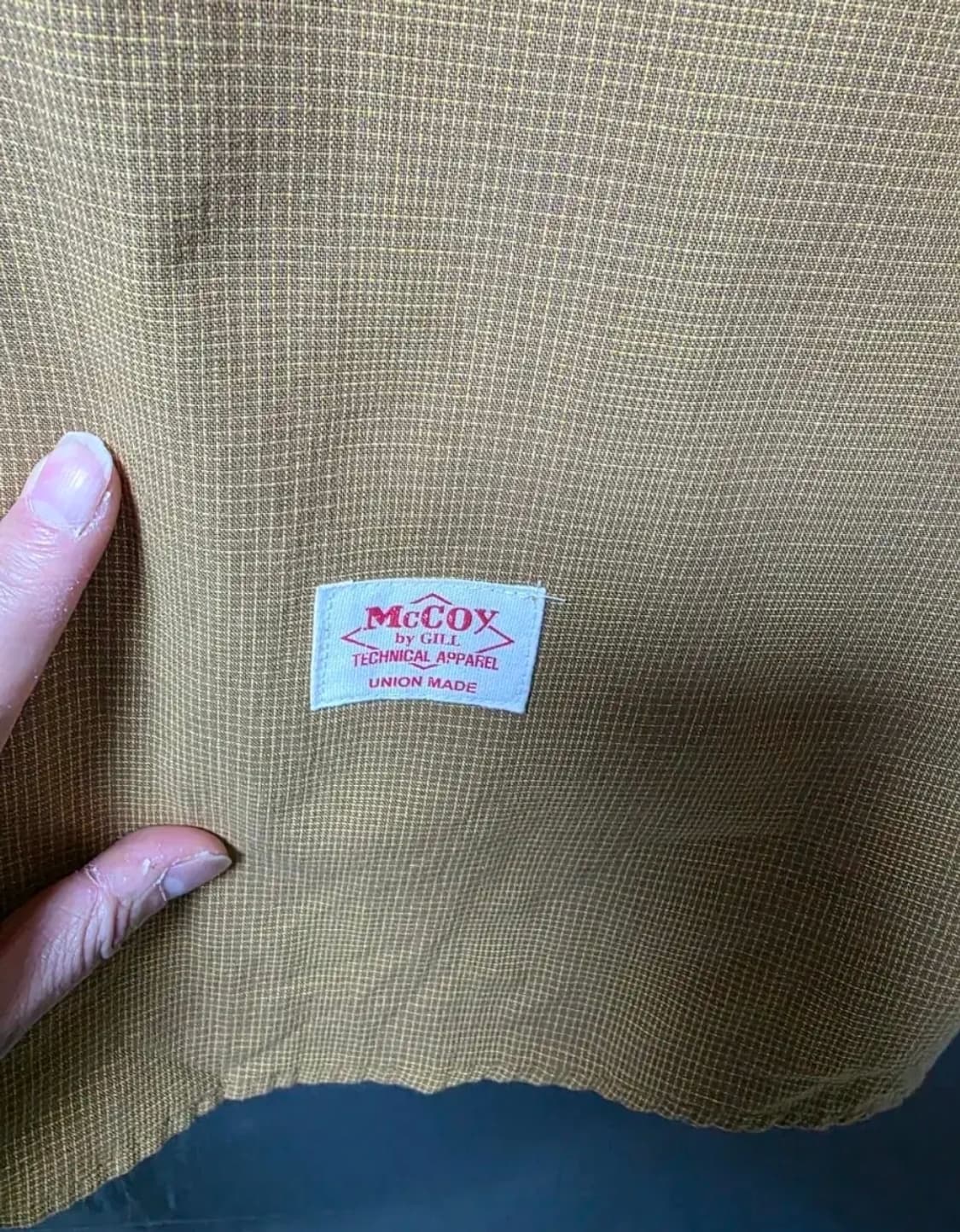 명품 맥코이 긴팔 셔츠 옐로우 컬러  사이즈 105 춘추용 상품이미지3