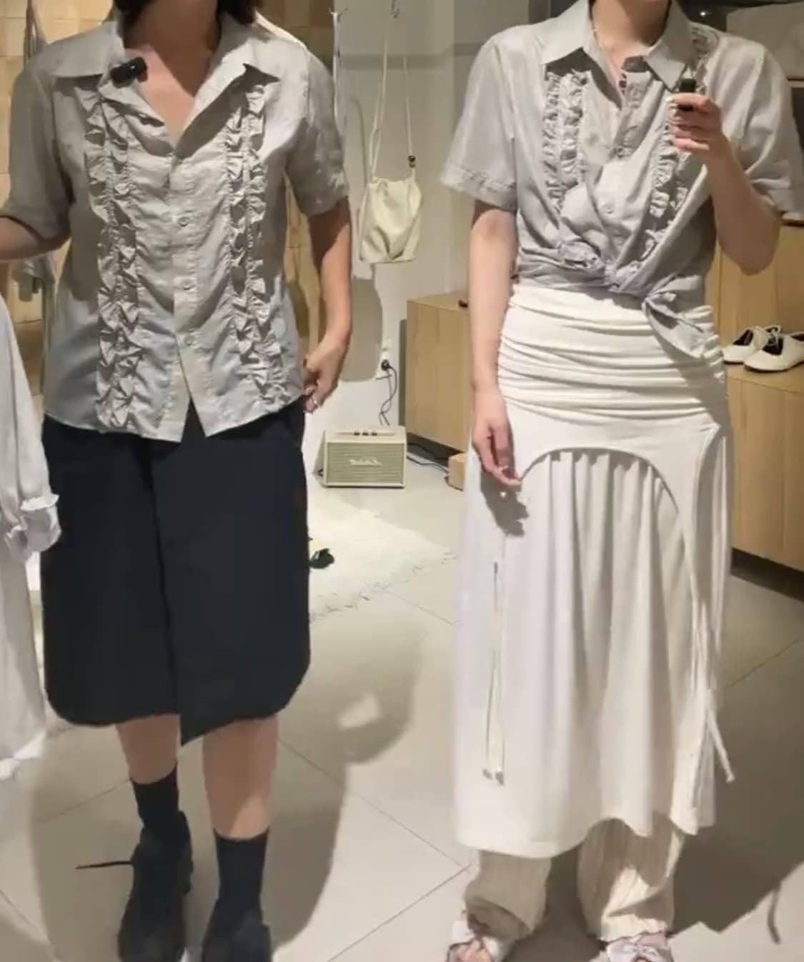 아우로 셔츠 -FRONT FRILL SHIRTS 상품이미지2