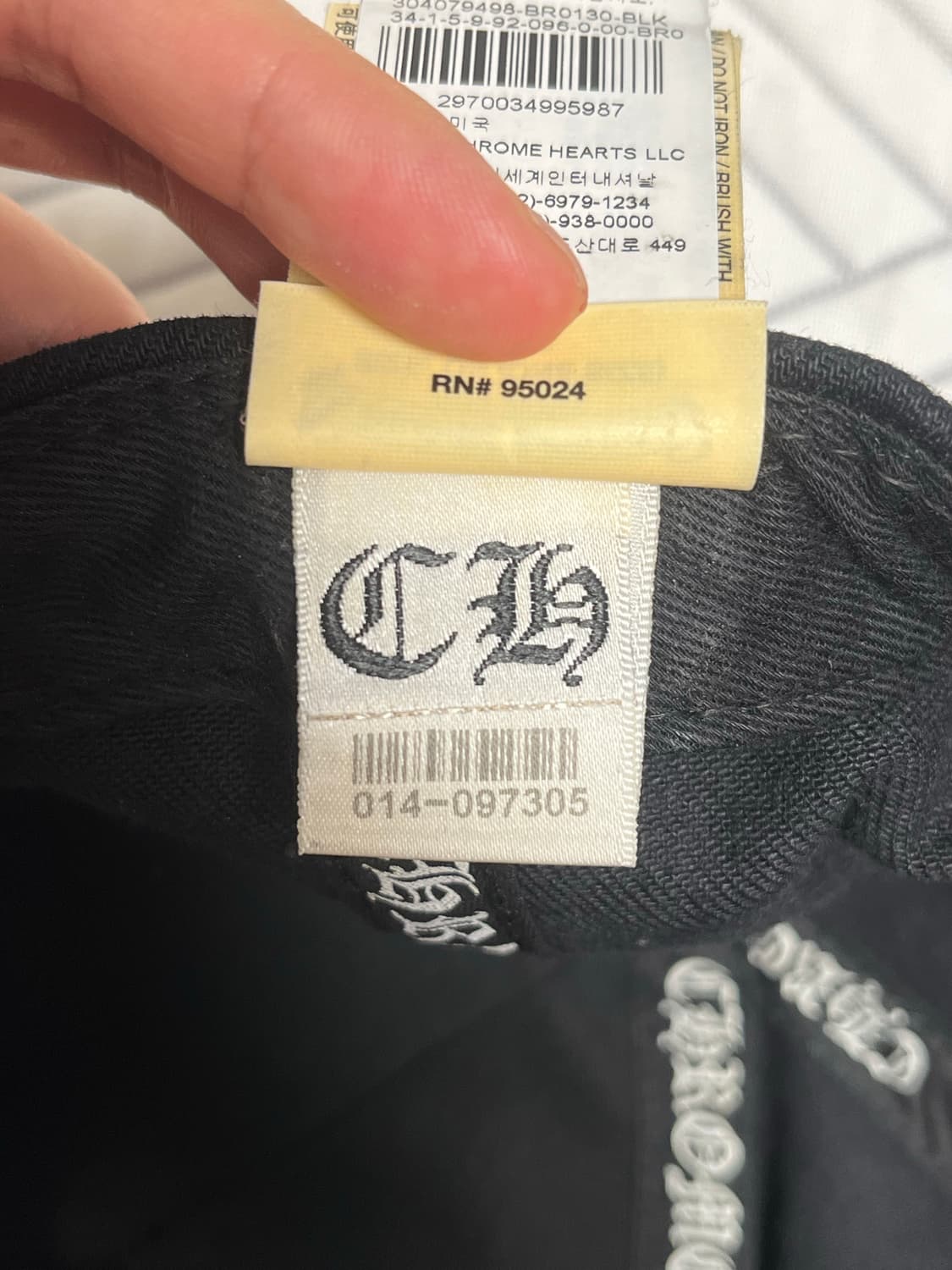 크롬하츠 rs3 볼캡 (신세계택) 상품이미지3