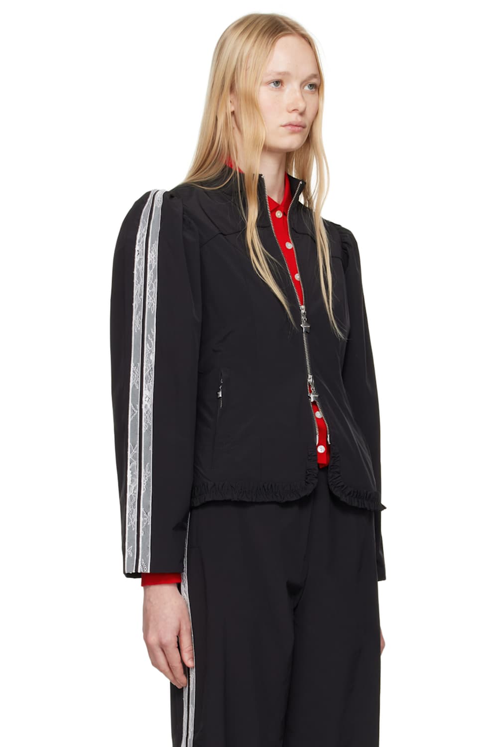 [XS,S]샌디리앙 25ss Eilee 트랙 자켓/블랙 상품이미지2