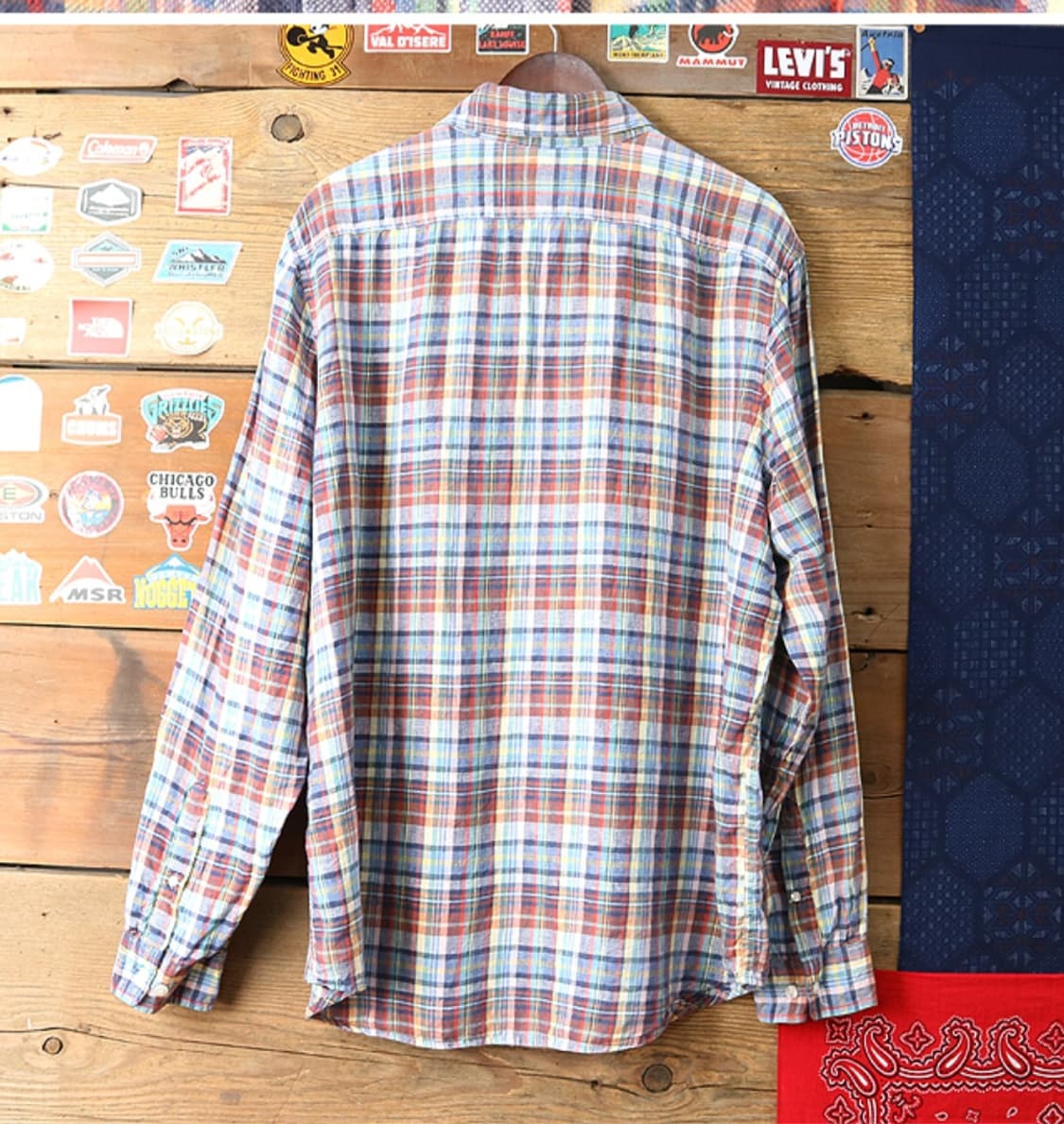 
L.L BEAN 엘엘빈 리넨100% 체크남방 105-110 상품이미지4