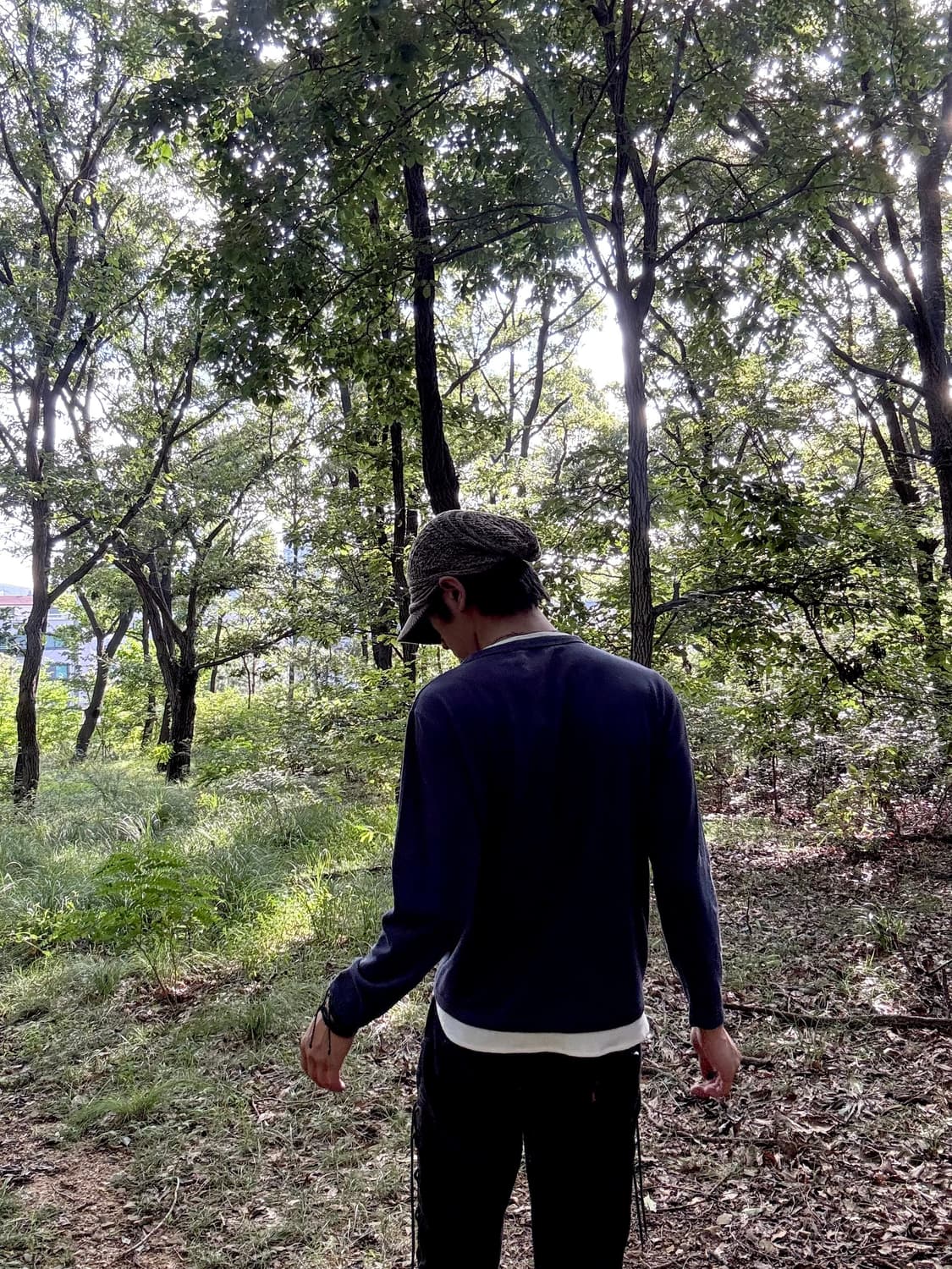 “Unknown” Navy Minimal Mood Layered Slee 상품이미지4