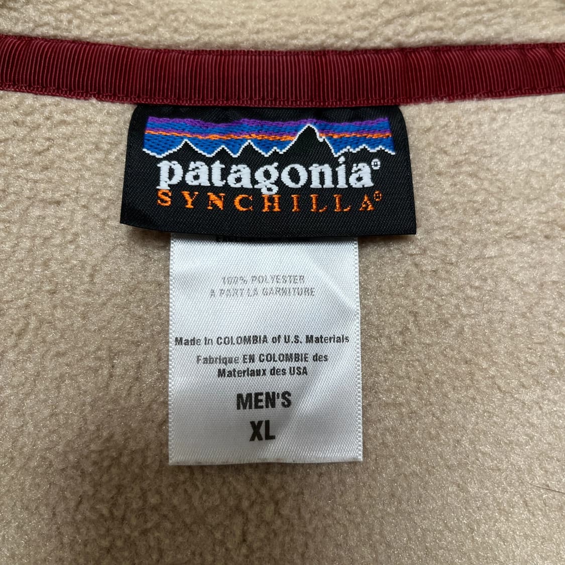 00s 파타고니아 신칠라 스냅-T 베이지/브라운 콜롬비아 상품이미지3