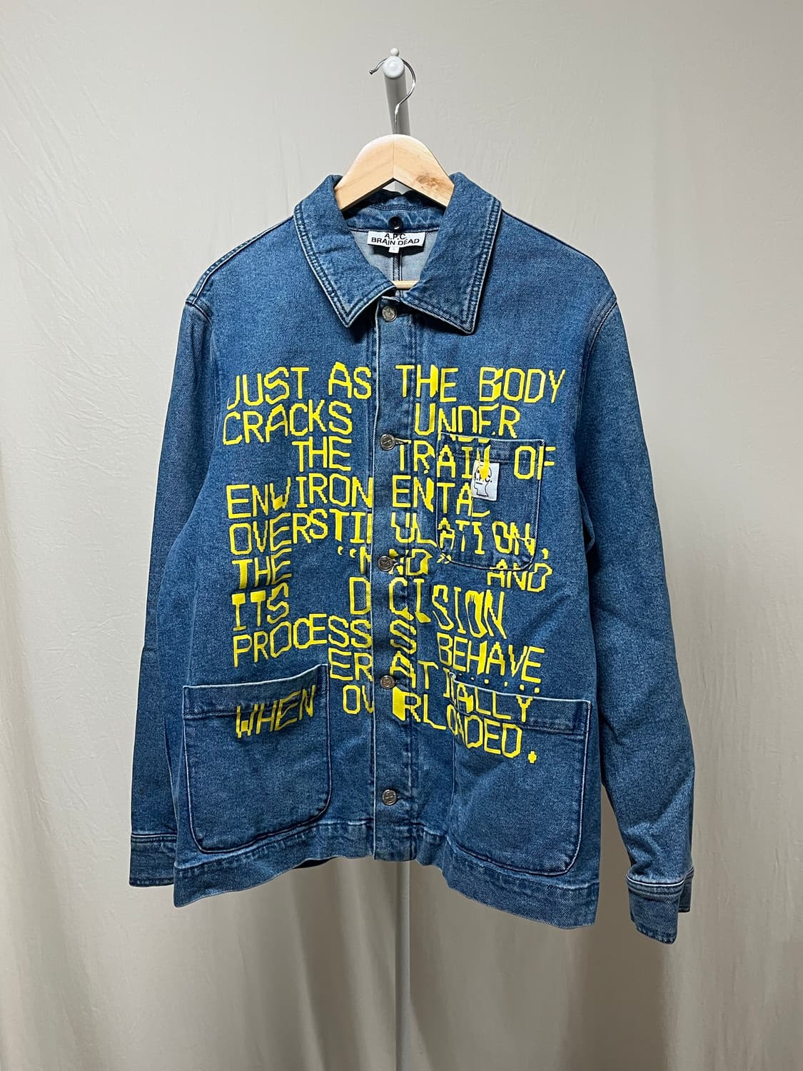A.P.C x braindead imhotep denim jacket 상품이미지2