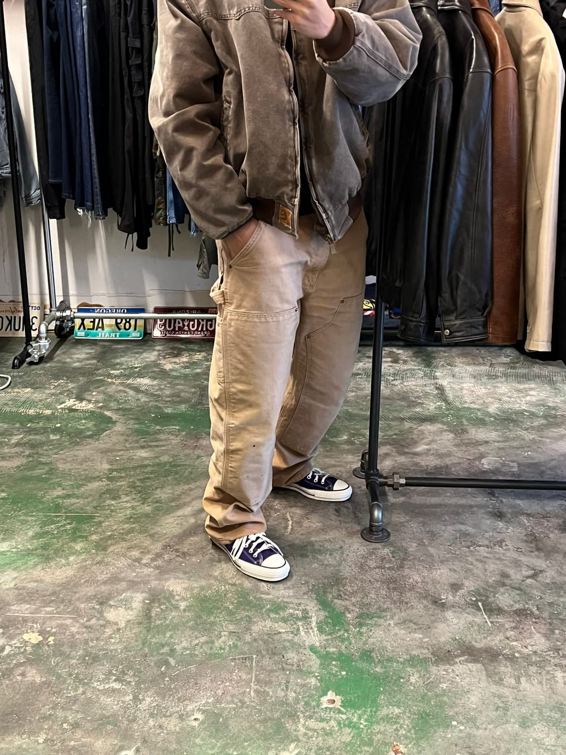 [38x30] 칼하트 B01 BRN 더블니 워크팬츠 메이드 USA 미제 상품이미지2