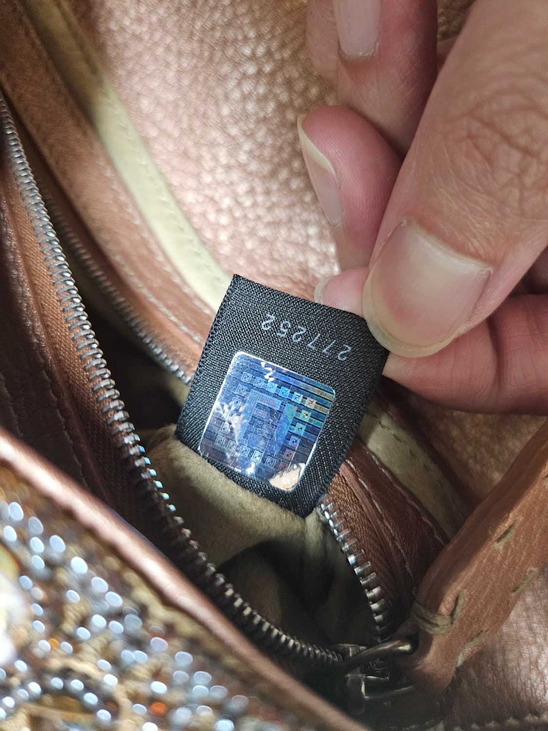 2000s 펜디 셀러리아 비즈 시퀸 바게트백 상품이미지8