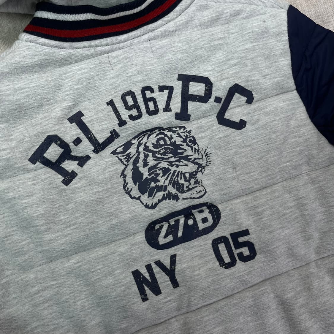 W 95 폴로 랄프로렌 투톤 패디드 후드집업 상품이미지8