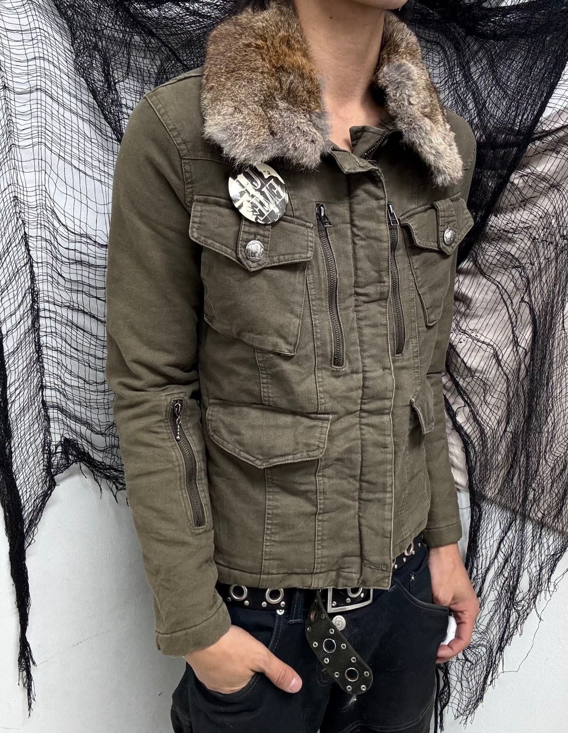 Fur Trimming 00’s Design 2-way Jacket 상품이미지2