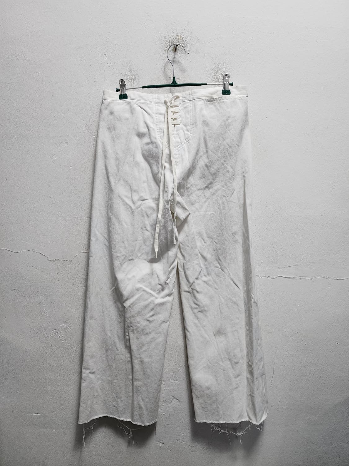 폴로랄프로렌 단추디테일 화이트 와이드 데님  상품이미지3