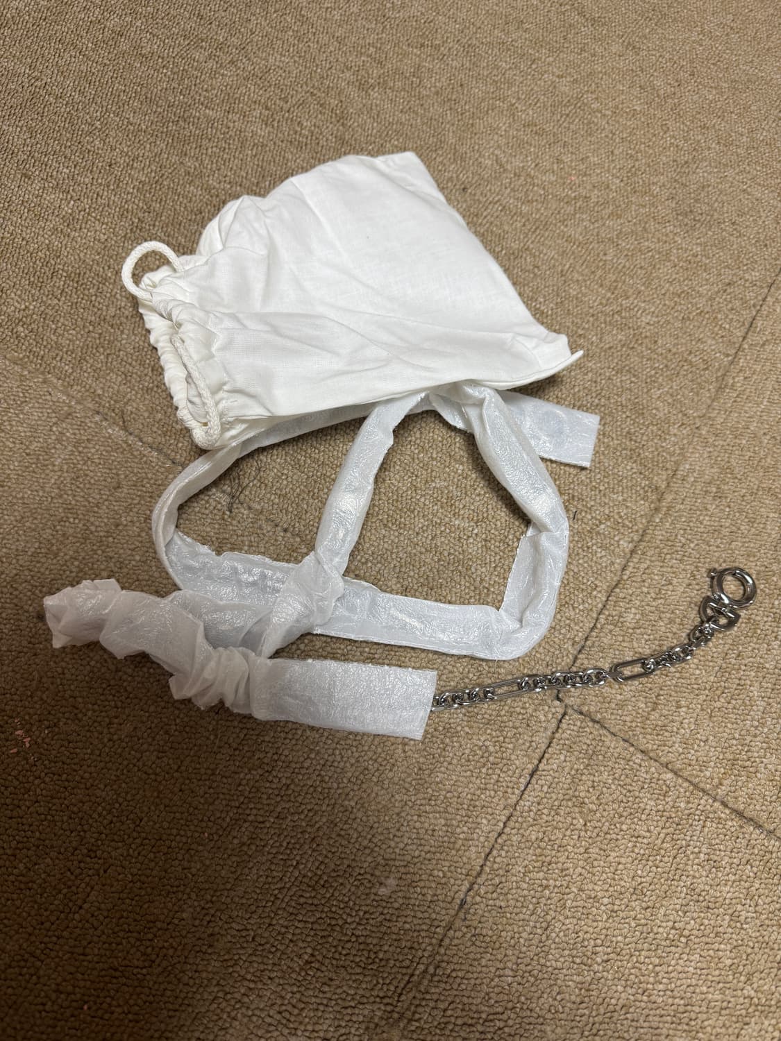 마르지엘라 카프스킨 미니백 아이보리 팝니다 상품이미지5
