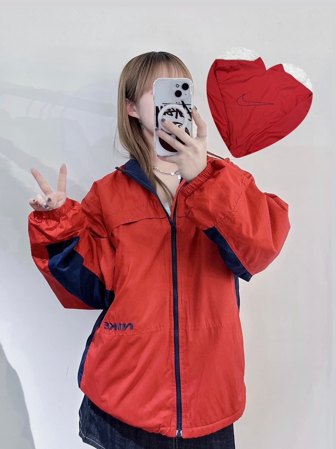 나이키 00‘s 레드 스우시 자켓 상품이미지1