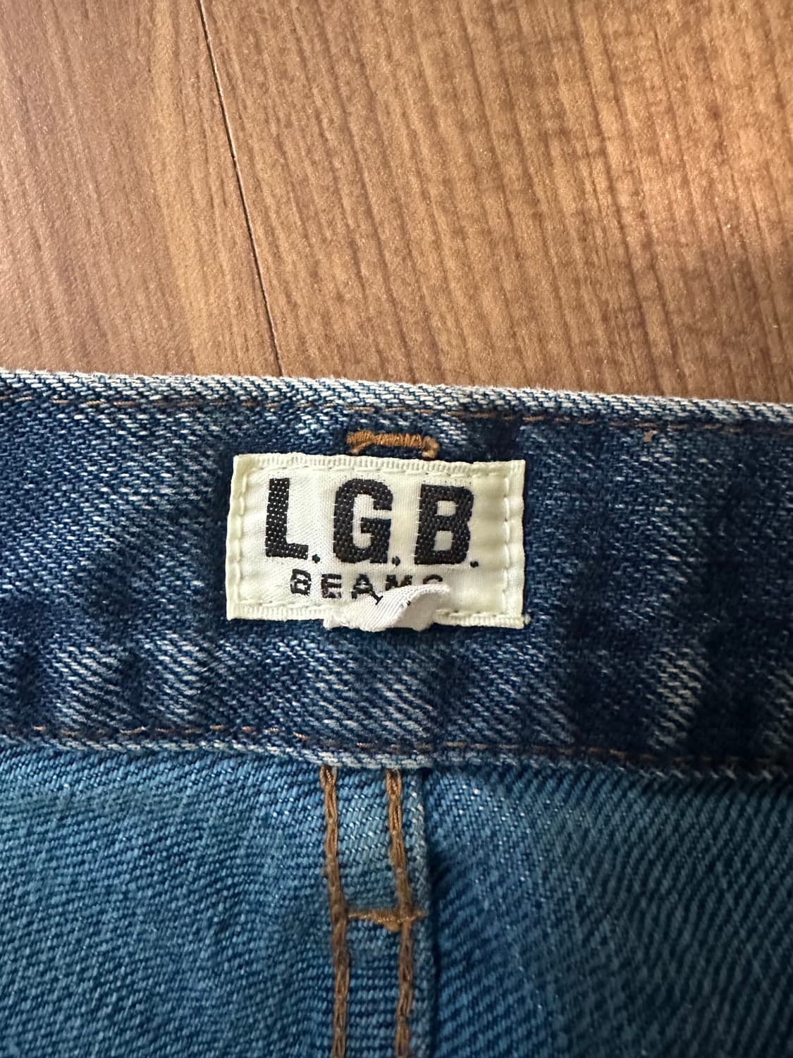 LGB X BEAMS 센터라인 부츠컷 데님진 상품이미지5