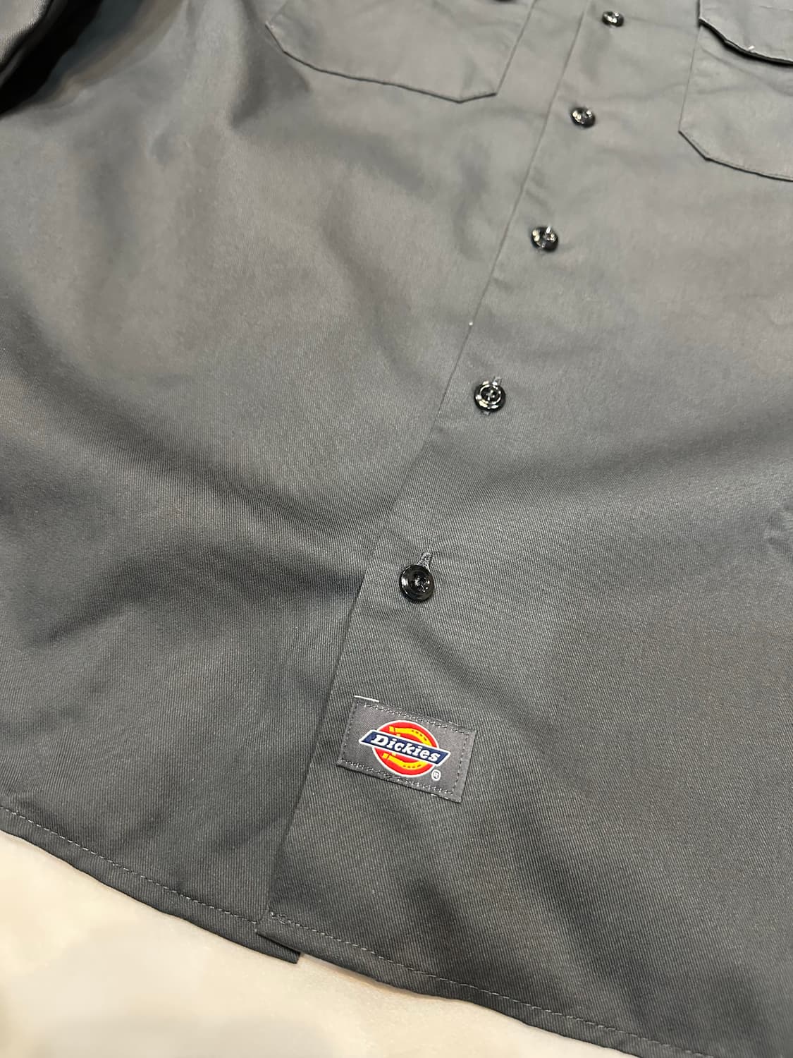 [L]디키즈 워크셔츠 다크그레이 상품이미지2