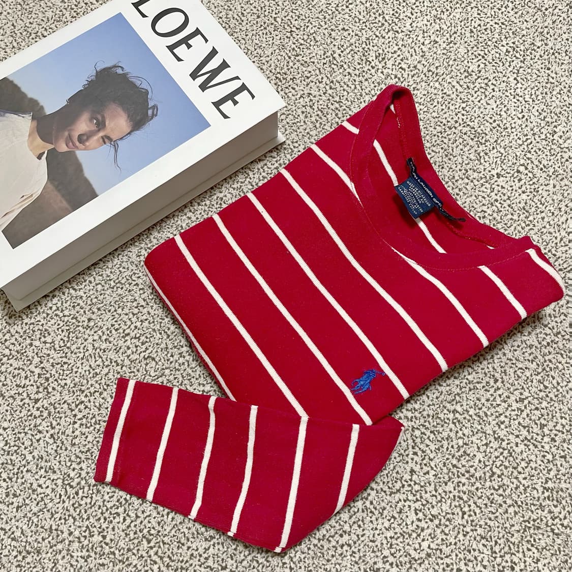 Woman's Polo Stripe T-shirt 상품이미지1