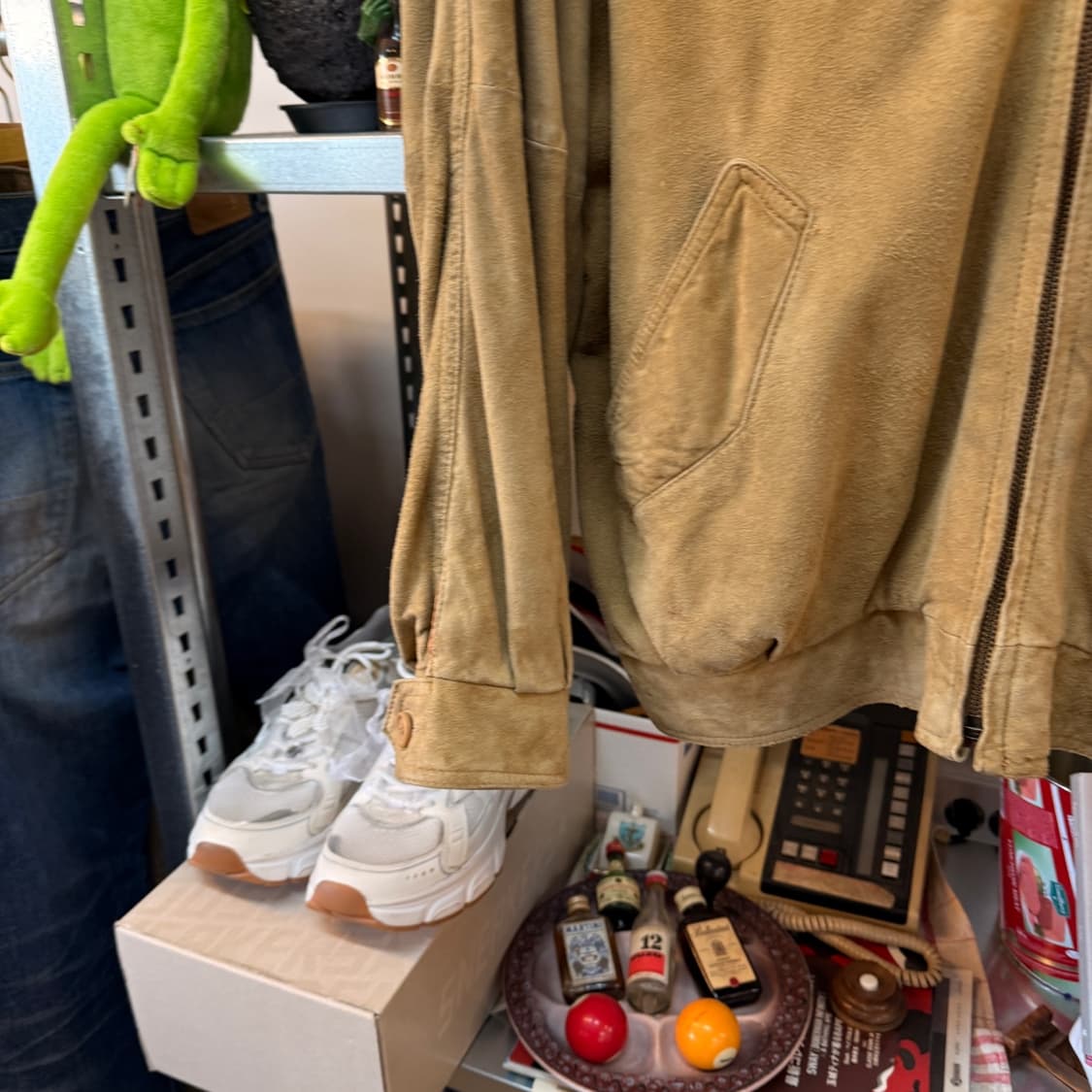 존하워드 빈티지 스웨이드 봄버 자켓 M L XL 상품이미지3