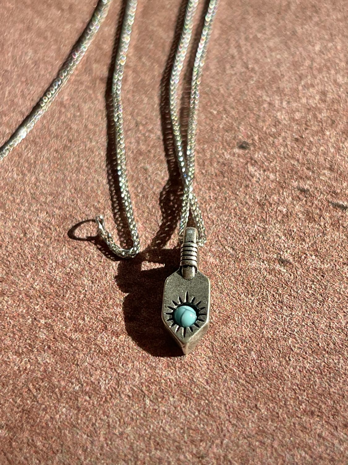 빈티지무드 터키석 미니팬던트 목걸이 상품이미지3