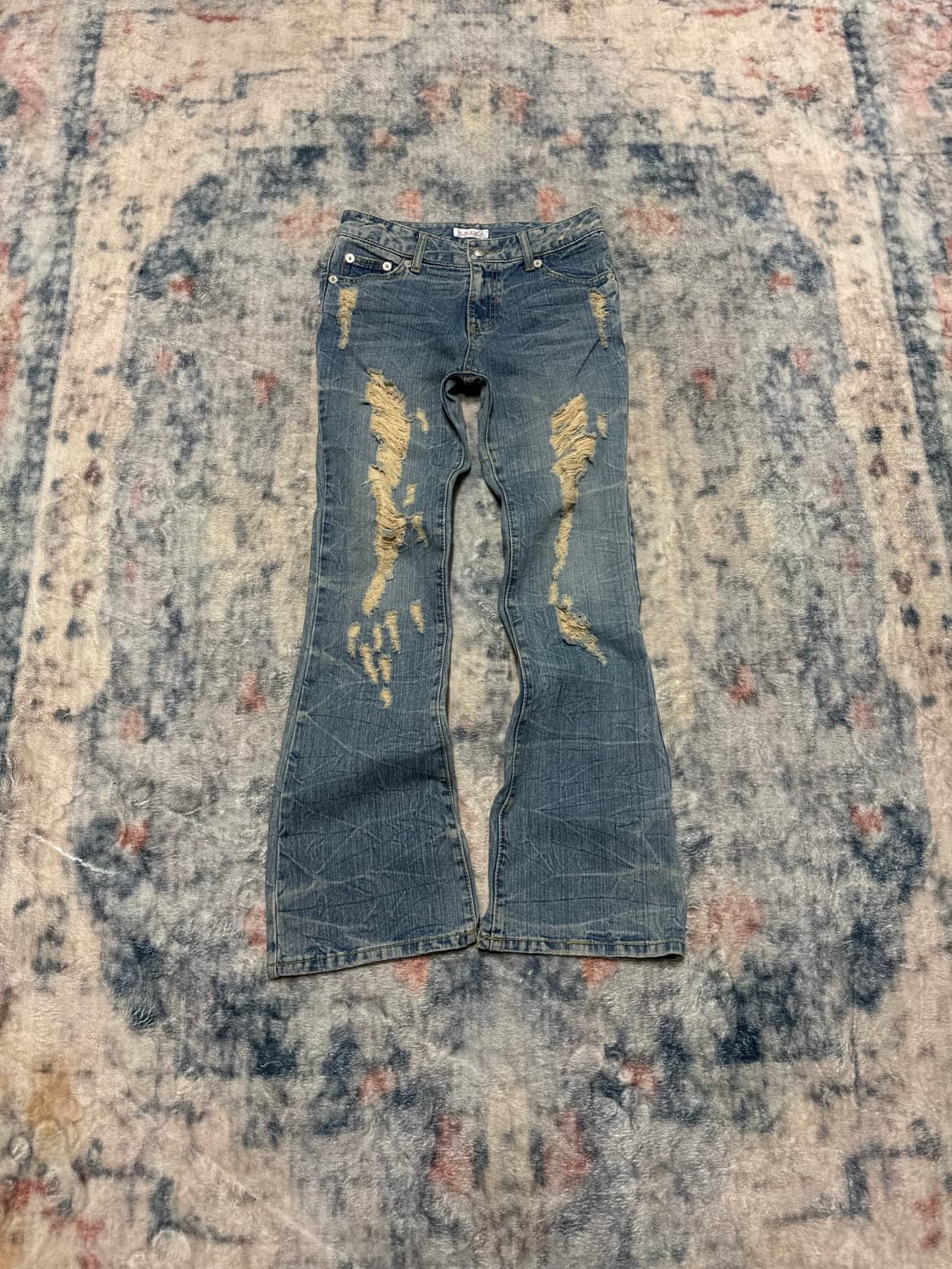 Colza 00s damaged boots cut denim pants 상품이미지1