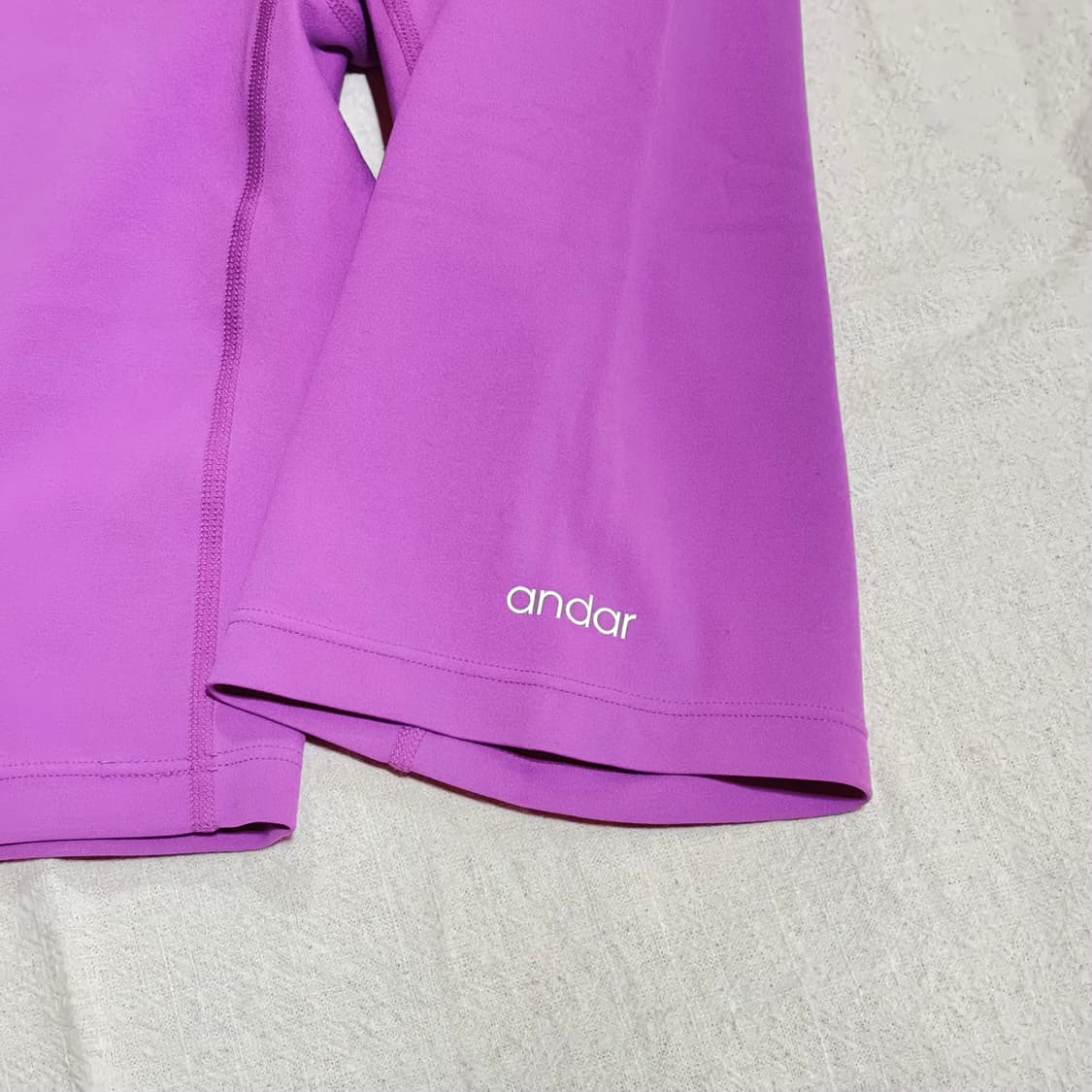 안다르 4.5부 레깅스 XS(사이즈2) 퍼플핑크 상품이미지3