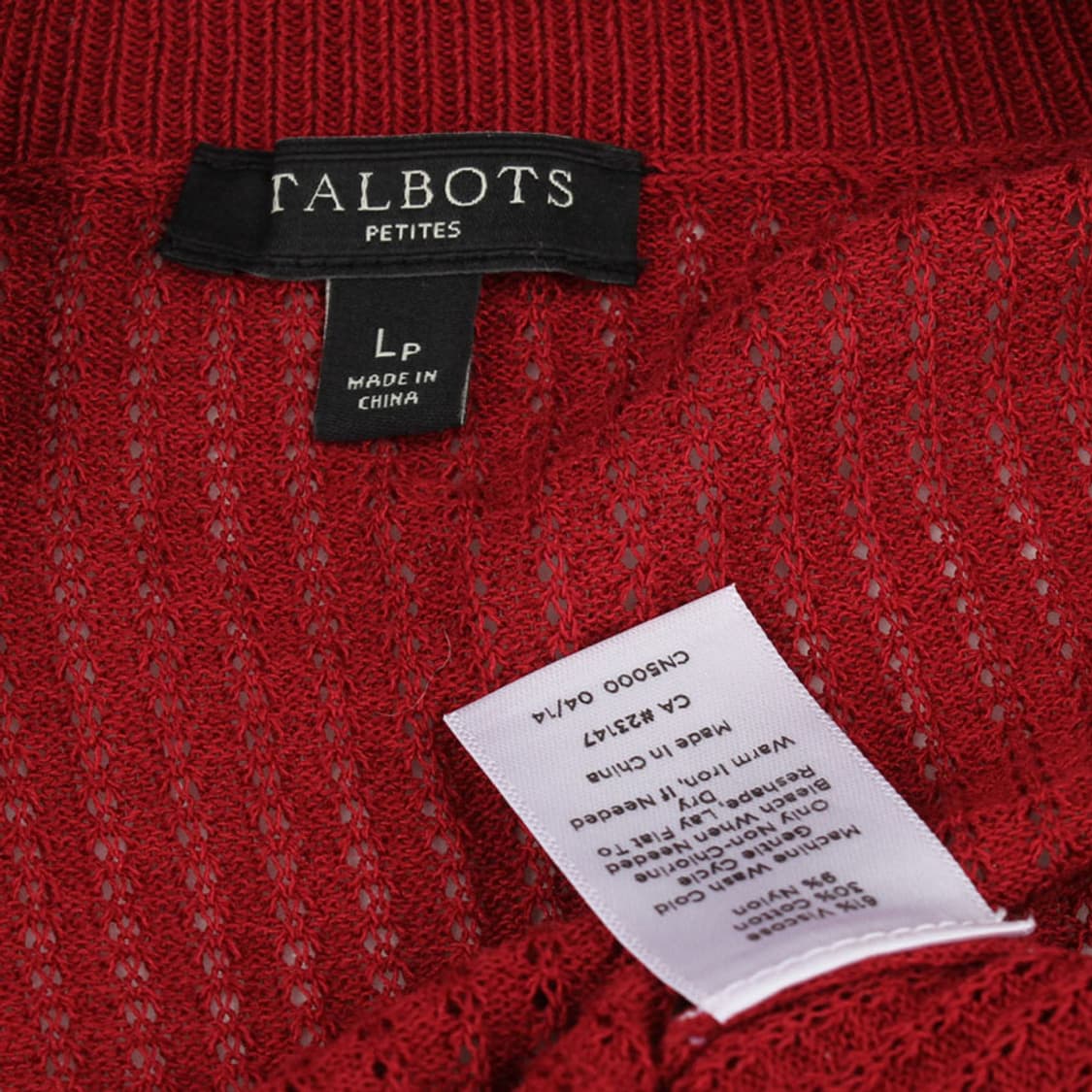 탈보츠 빈티지레드 숄카라 니트 가디건 P/L 상품이미지4