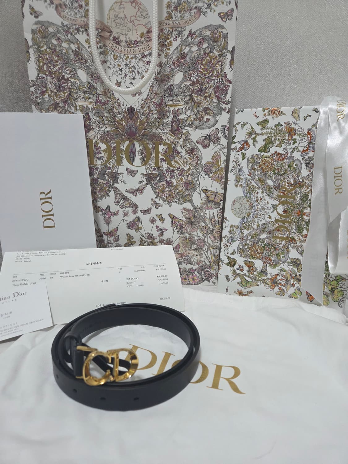[새상품] 디올 새들 벨트 80Size, 20mm 상품이미지1