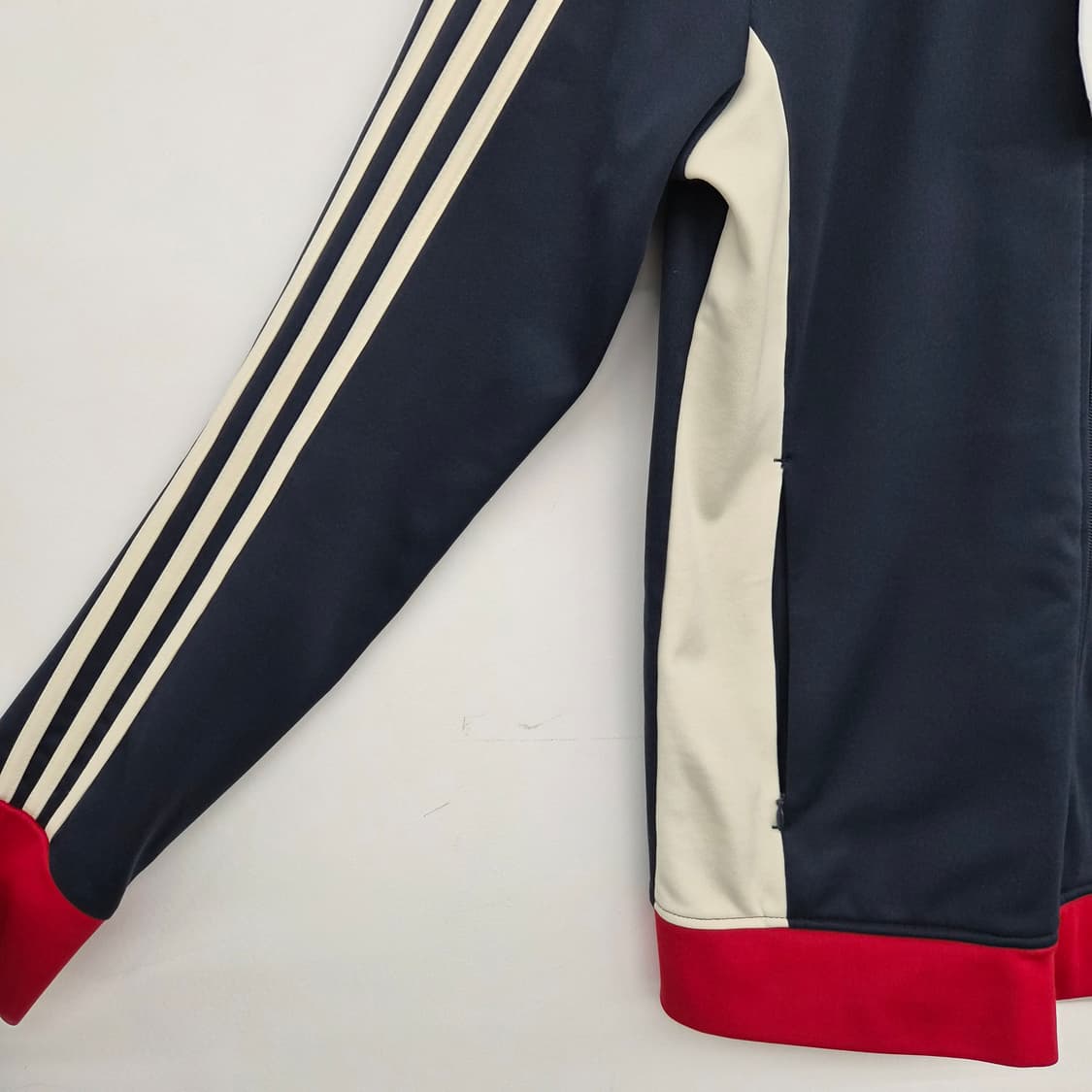 아디다스 삼선 트랙탑 네이비/레드 남성 M 상품이미지2