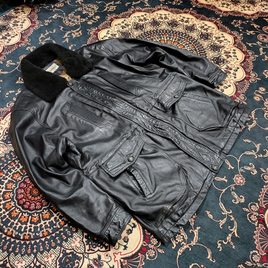 ELTORO 레더 롱 자켓 (XXL) 상품이미지3