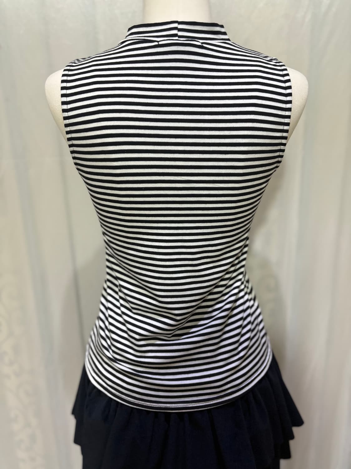 스트라이프 슬리브리스 상품이미지2